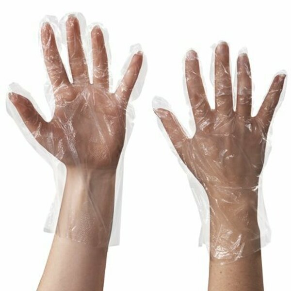 Bsc Preferred Poly Disposable Gloves, 1 mil Palm, Poly, One Size Fits Most, 1000 PK, Clear S-7895